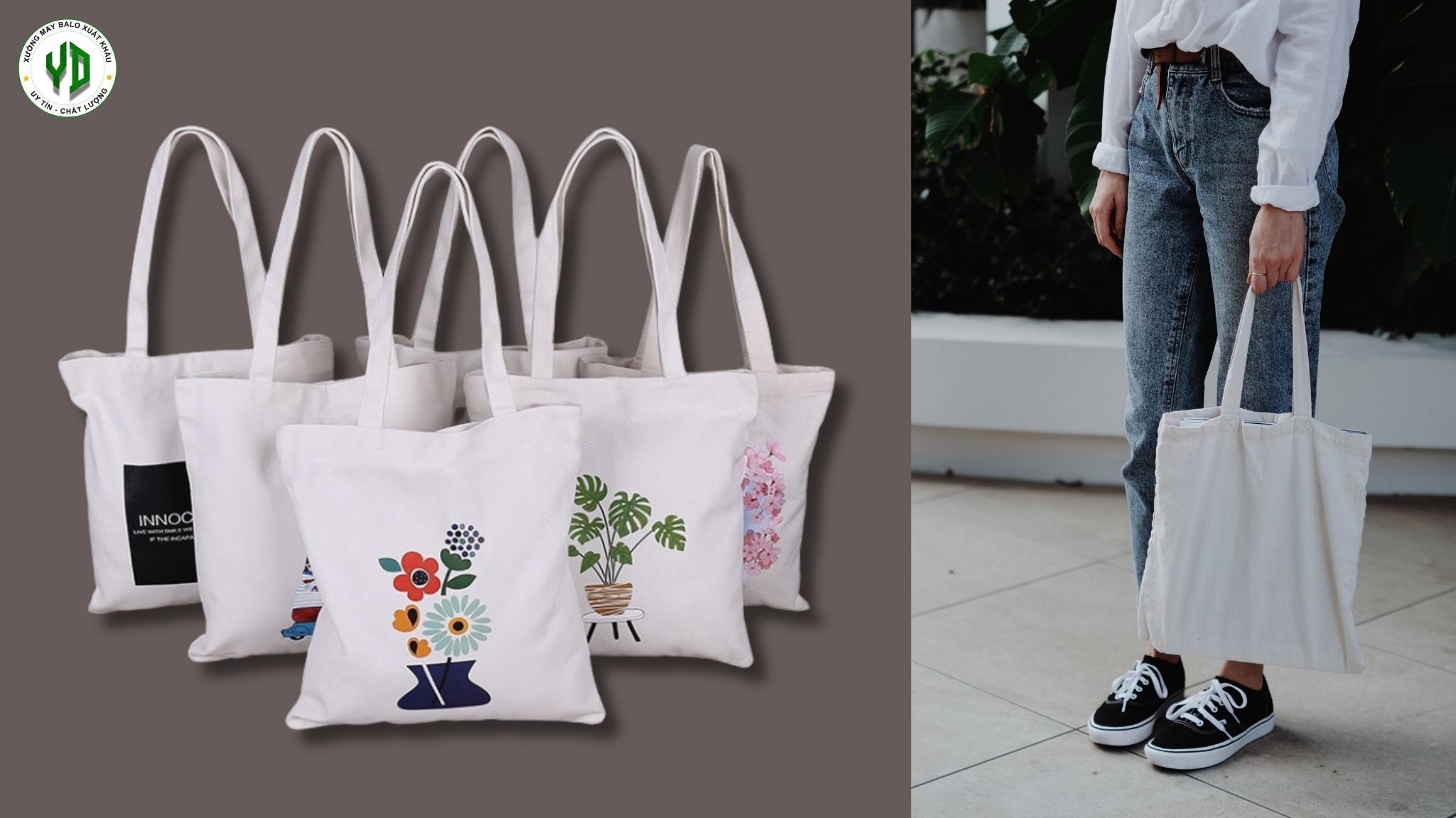Các mẫu túi tote phổ biến
