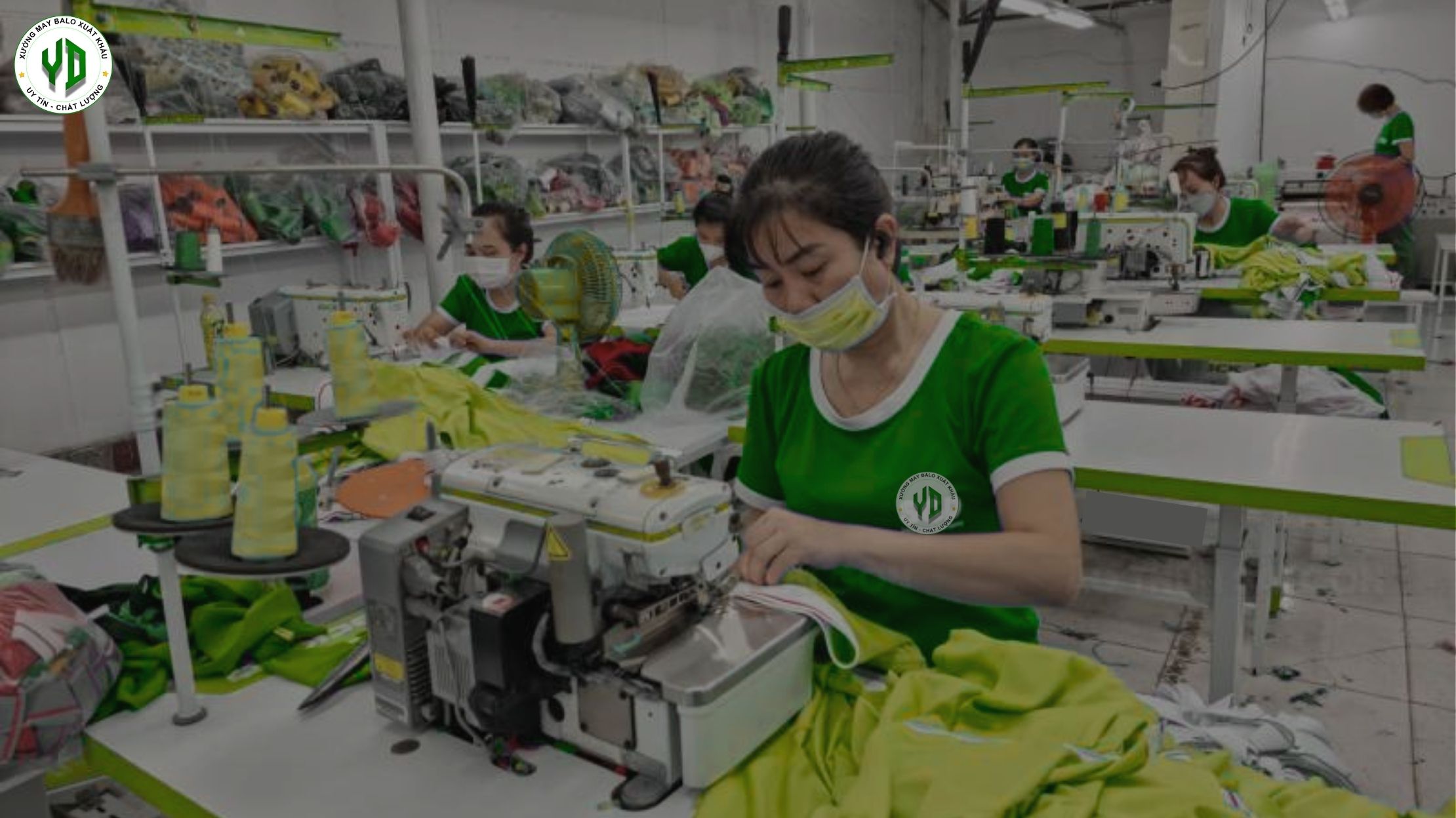Xưởng may balo xuất khẩu - Yến Đào