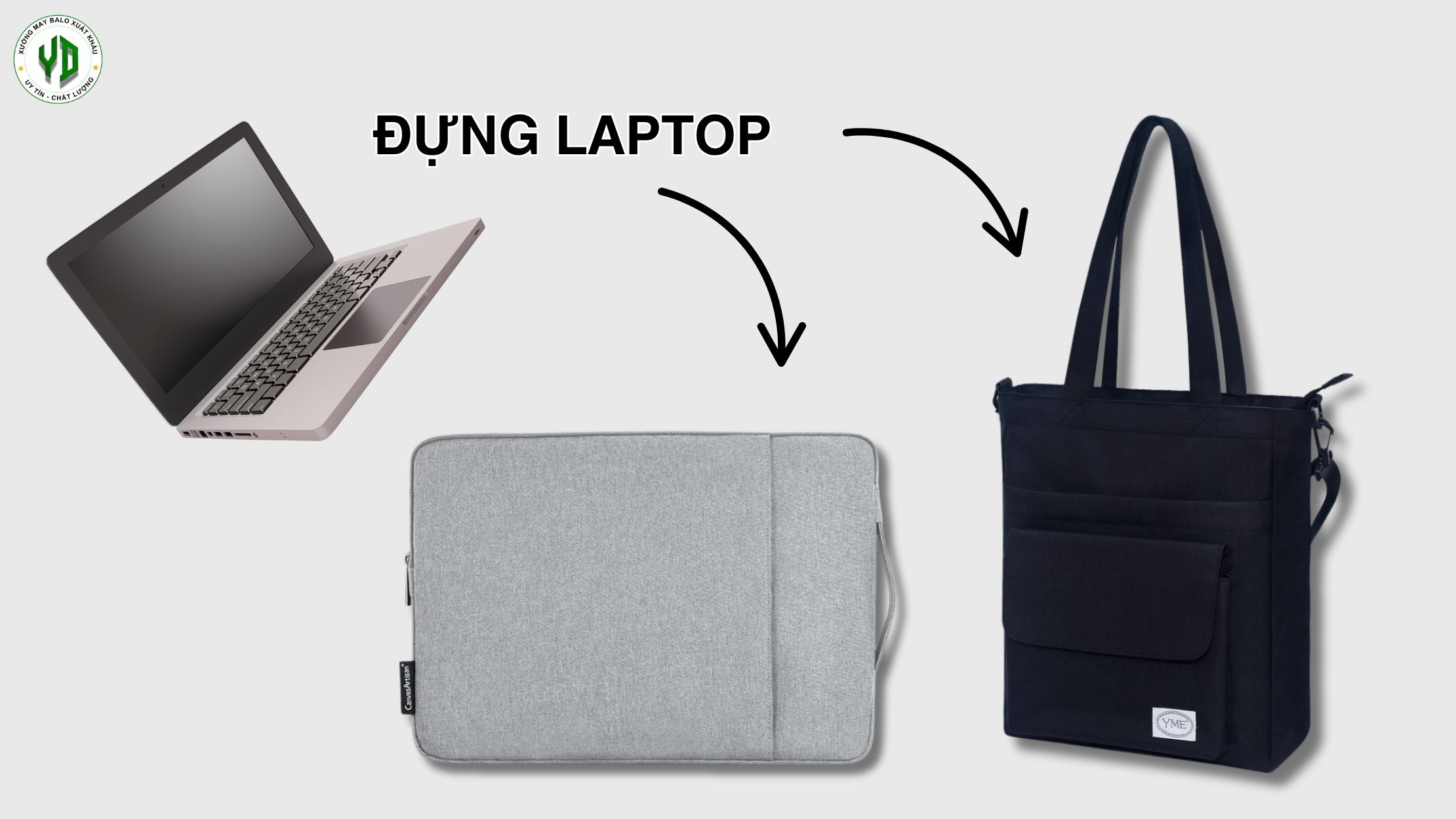 Túi canvas đựng laptop