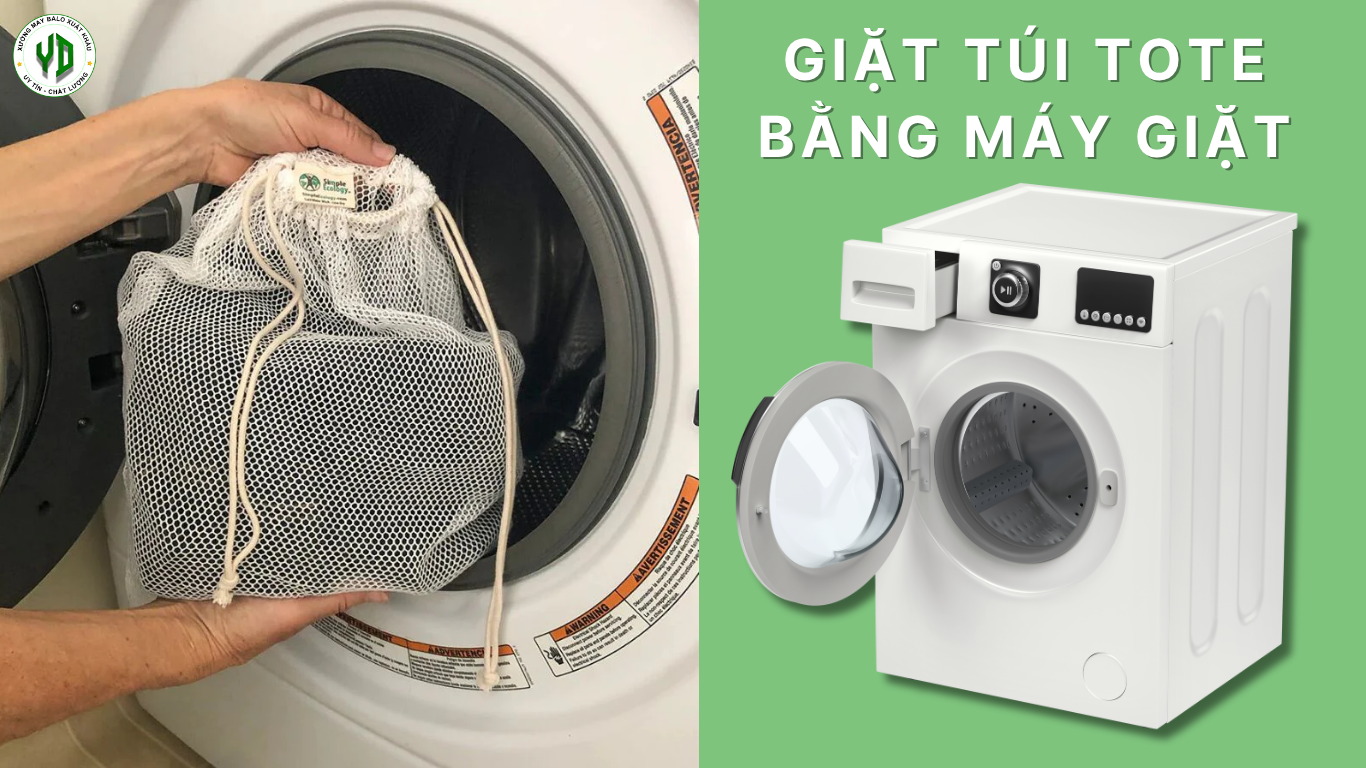 Cách giặt túi tote bằng máy giặt